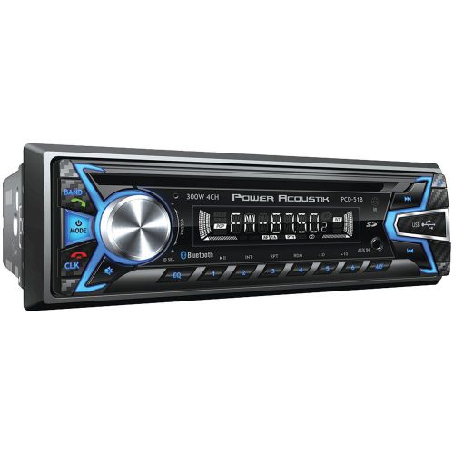 Power acoustik pcd-51 single-din in-dash cd/mp3 am/fm receiver with usb playb...