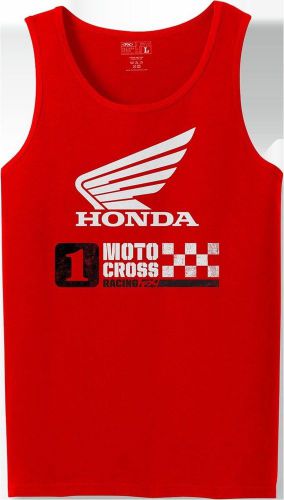 Factory effex-apparel 18-87364 honda tank top lg red