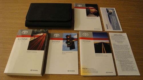 2011 11 toyota sienna owners manual guide set in storage case