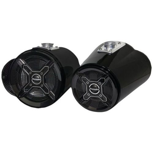 Bazooka mt8265b 8&#034; &amp; 6.5&#034; 250-watt double-ended marine tubbies (black)