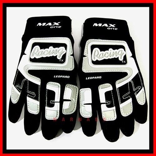 Motorcycle gloves racing max one black size &#034;m&#034;  (58)a