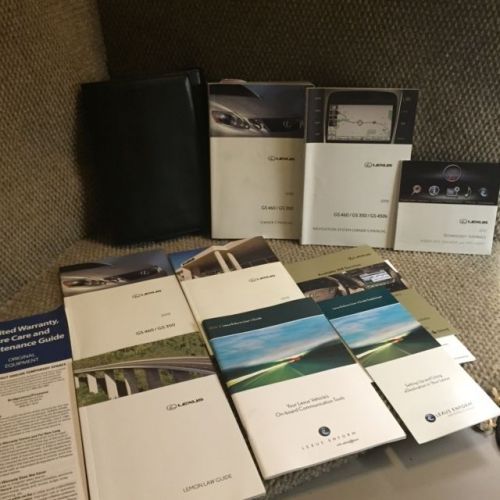 2010 lexus gs460 gs350 oem owners manual set with navigation books and case