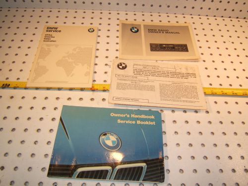 Bmw 1985 e30 318i,325e owner&#039;s manual oem 1 set of 2 booklets / papers,e30 1985