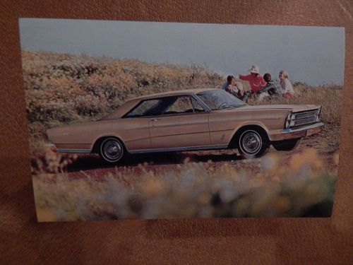 Nos galaxie original ford issue unused postcard 1966 500 xl 2 dr hardtop 66