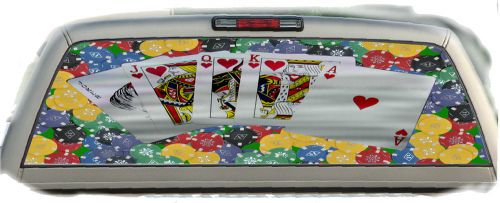 Cards poker chips #01 rear window vehicle graphic tint truck stickers decals