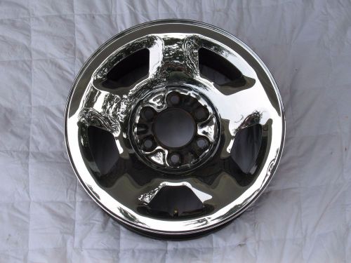 Ford f150/expedition 17&#034; 6 lug oem ford wheel/rim chrome-clad steel 2003-2008 c