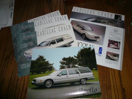 Cadillac lincoln funeral coach sales flyer by eureka &amp; apollo