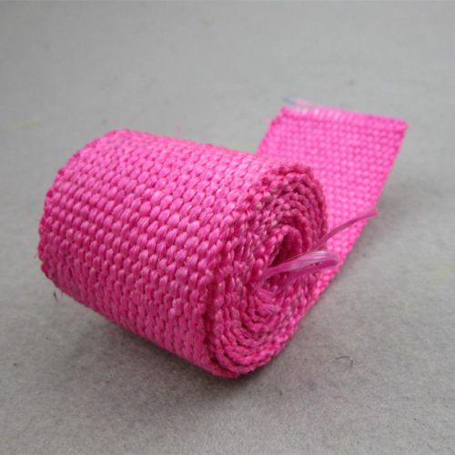 Pink 2&#034;x 1/16&#039;&#039; x 33&#039; exhaust header turbo manifold downpipe heat wrap tape l