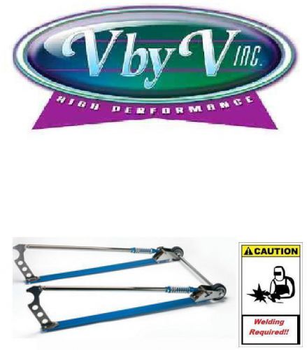 Competition engineering 2039 chrome plated wheelie bar kit w/blue each