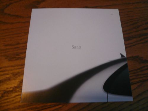 2003 saab sales brochure request booklet with post card