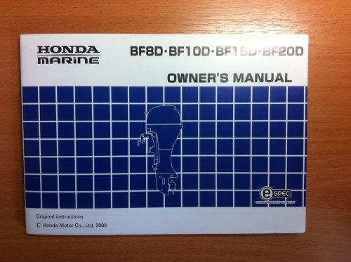 Honda bf8d-bf10d-bf15d-bf20d owner&#039;s manual [32-35]zy0610 genuine