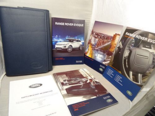 2007  range  rover  evoque  owners manual !!!