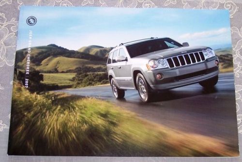 New 2007 jeep grand cherokee laredo limited overland &amp; srt8 literature brochure!