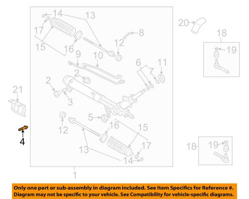 Gm oem steering gear-gear assembly mount bolt 11515781