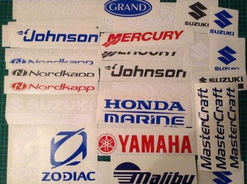 Boating stickers boat decal sticker pack - evinrude johnson yamaha mercury honda