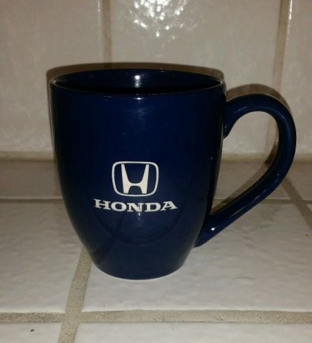 Honda coffee mug, navy blue honda advertising mug, ceramic collectors 12oz mug