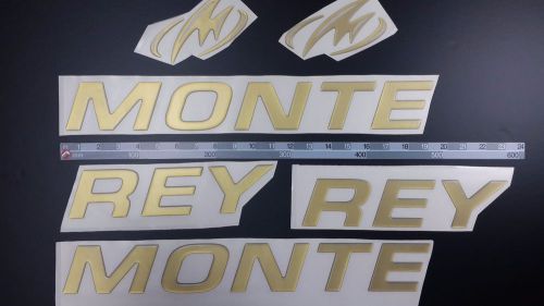 Monterey boat emblem 30&#034; stickers set gold - adesivi barca - pegatinas barcos