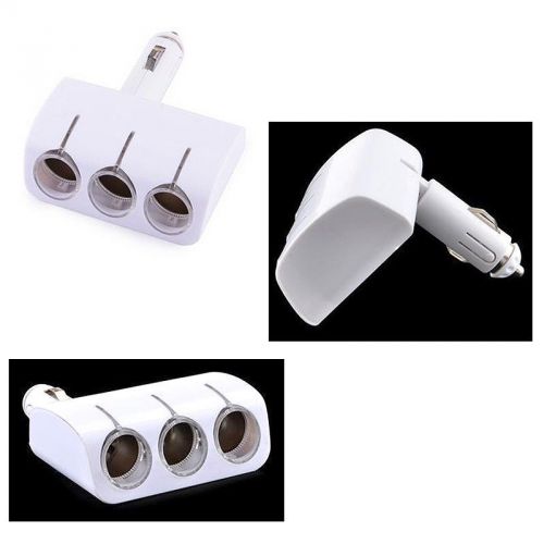 Car auto cigarette lighter 3 sockets splitter charger dc power adapter / wh2