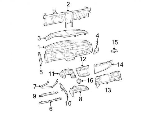 Chrysler oem dodge speaker cover 68020389aa image 15