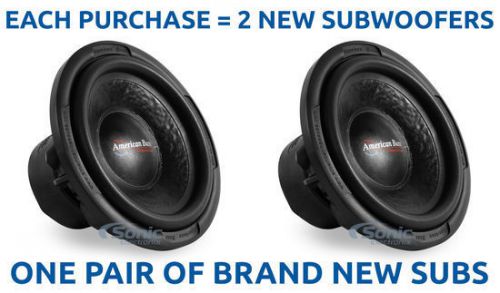 2) american bass tnt1244 1200 watt 12&#034; dual 4-ohm tnt series car subwoofers