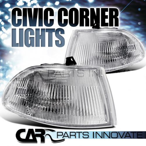 For 1992-1995 honda civic 4dr sedan clear signal corner lights