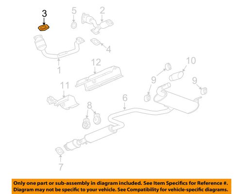 Chevrolet gm oem 08-10 malibu 3.5l-v6 exhaust-gasket 15794201