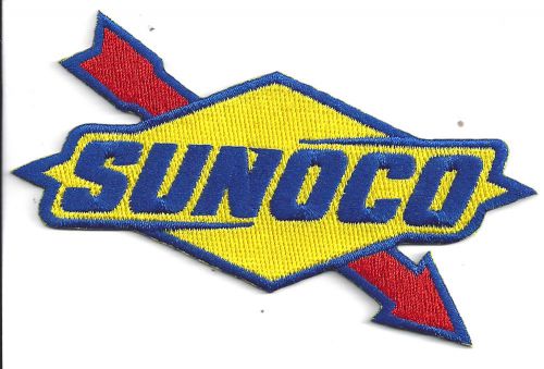 Sunoco racing patch 4-3/4 inches long size new iron on embroidered us seller