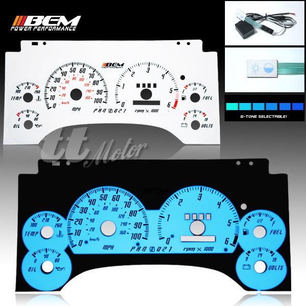 Deal 1995 1996 1997 chevy s10 pickup dash board glow gauge w/tach rpm