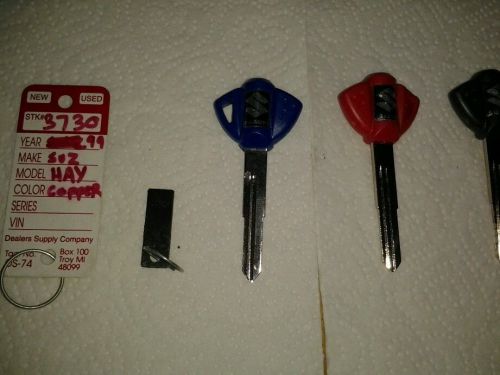 Lost key cut using key code hayabusa gsxr  600 750 1000 1300 sv 650 1000 dl gsx