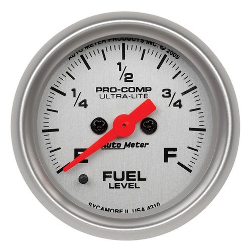 Auto meter 4310 ultra-lite; electric programmable fuel level gauge