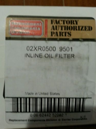 Inline oil filter 02xr0500 9501