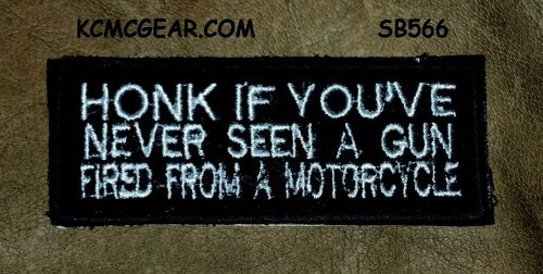 Honk if you&#039;ve never seen small badge for biker vest jacket motorcycle patch