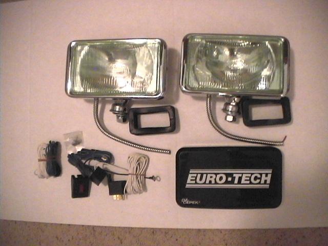 Dick cepek eurotech 808 chrome w/green rain lens -quartz halogen light kit  -nib