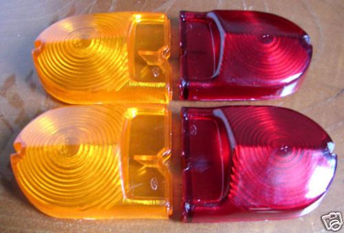 Fiat 1300 1500 &#039;63 taillight lenses (4 pieces) new +