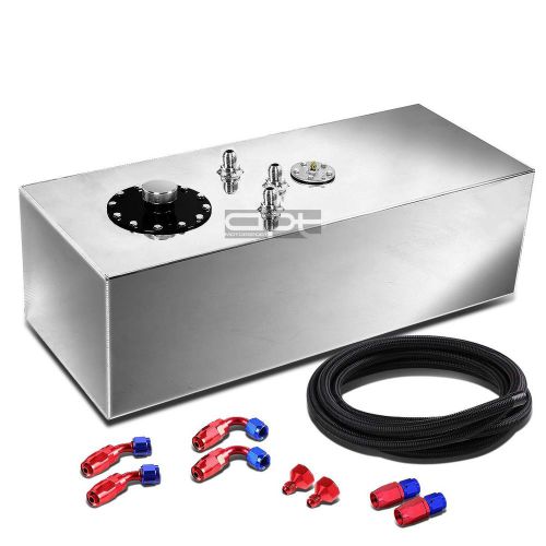 15 gallon top-feed aluminum race reserved tank+cap+level sender+nylon line kit