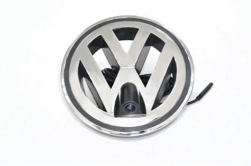 Color front installation 170 ° ip67 ntsc 1/4 ccd vw emblem in camera w - black