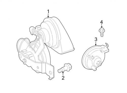 Ford oem anti-theft alarm siren be8z13832b image 3