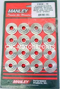 23658-16 manley titanium 10 degree valve spring retainers 1.550 double springs