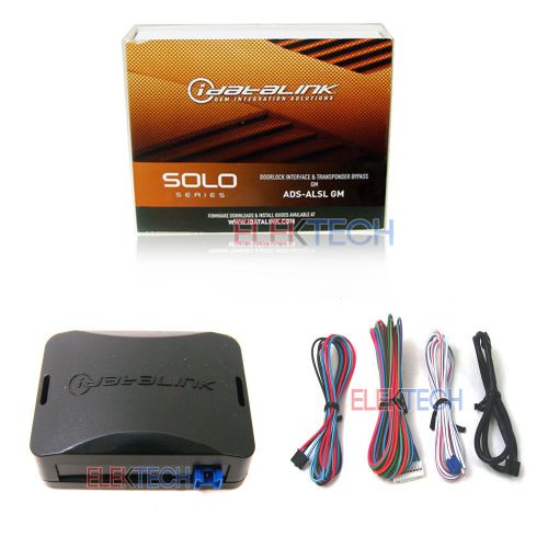 Saturn isuzu idatalink ads-alsl-gm solo doorlock interface transponder bypass