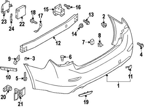 Infiniti 285334ga1b genuine oem holder