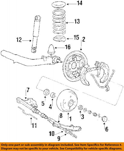 Mitsubishi oem 1989 precis rear brakes-brake drum 5271121320