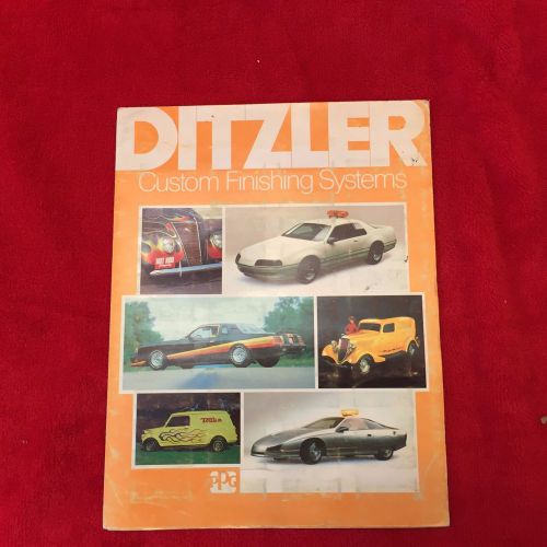 Ppg ditzler vintage custom finishing system tri-fold  - good condition!