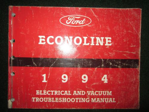 1994 ford econoline electrical wiring diagram service shop manual dealer