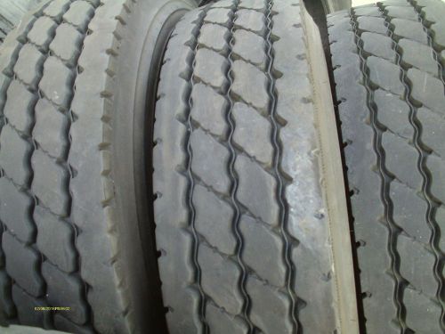 12 r 22.5  16ply  michelin xzy3 deep tread used high tread com&#039;l tires 20/32nds