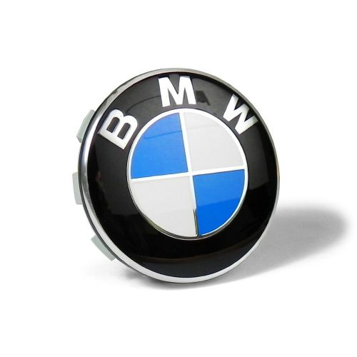 Bwm emblem logo badge hub wheel rim center cap 68mm part # 36136783536