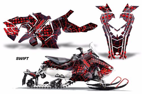 Amr racing sled wrap polaris axys snowmobile graphics sticker kit 2015+ swift r