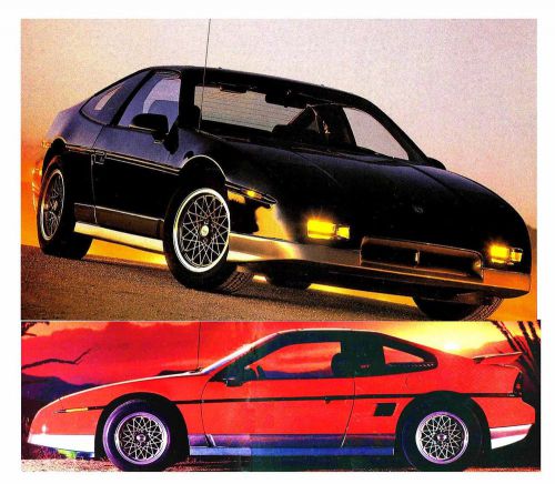 1986 pontiac fiero gt &amp; 6000 s/e brochure -pontiac fiero gt &amp; 6000 s/e