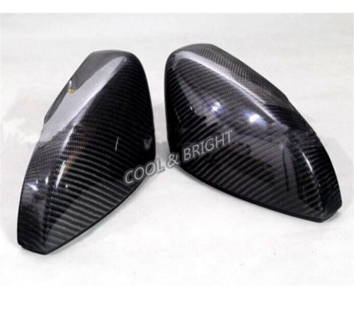 Replacement carbon fiber rear side mirror cover for vw polo 2009-2014