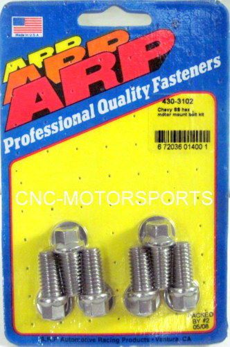 Arp motor mount bolt kit 430-3102 chevy v6 &amp; v8 mount to block