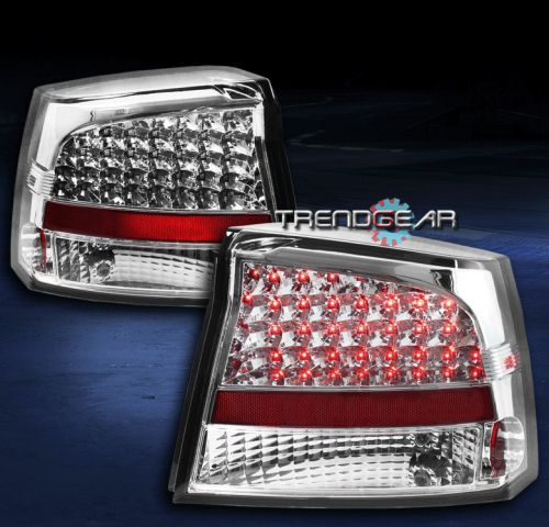 09-10 dodge charger led altezza tail brake lights lamps chrome r/t se srt8 sxt